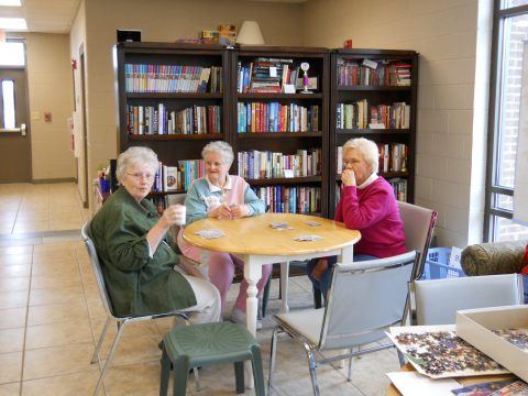 Group of Seniors at Center