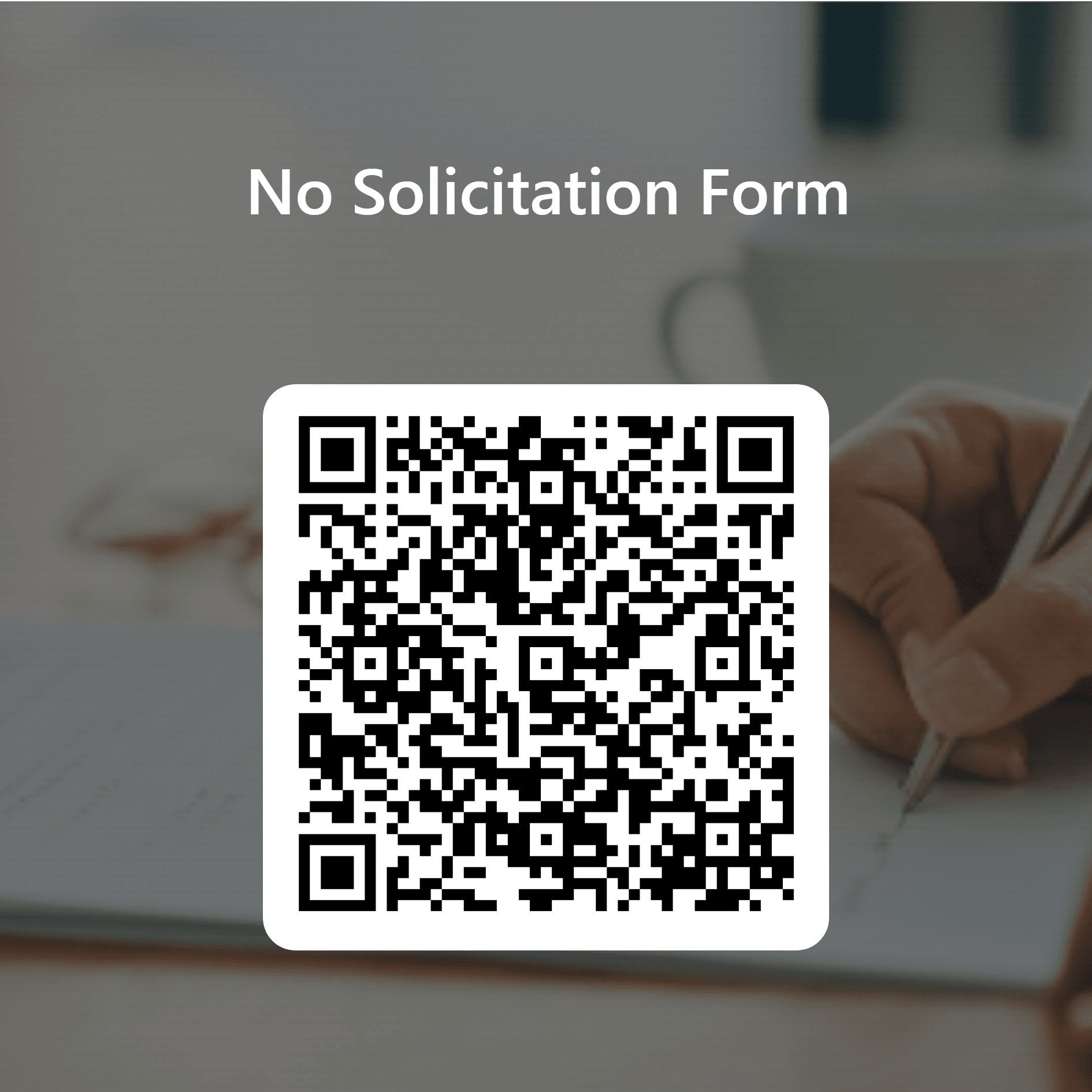 QRCode for No Solicitation Form